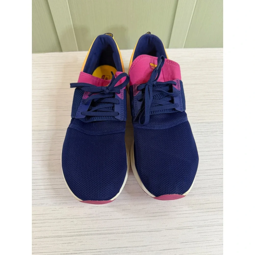 New Balance Women's 11 Nergize Sport Navy Pink Yellow Training Shoes WXNRGOA3
